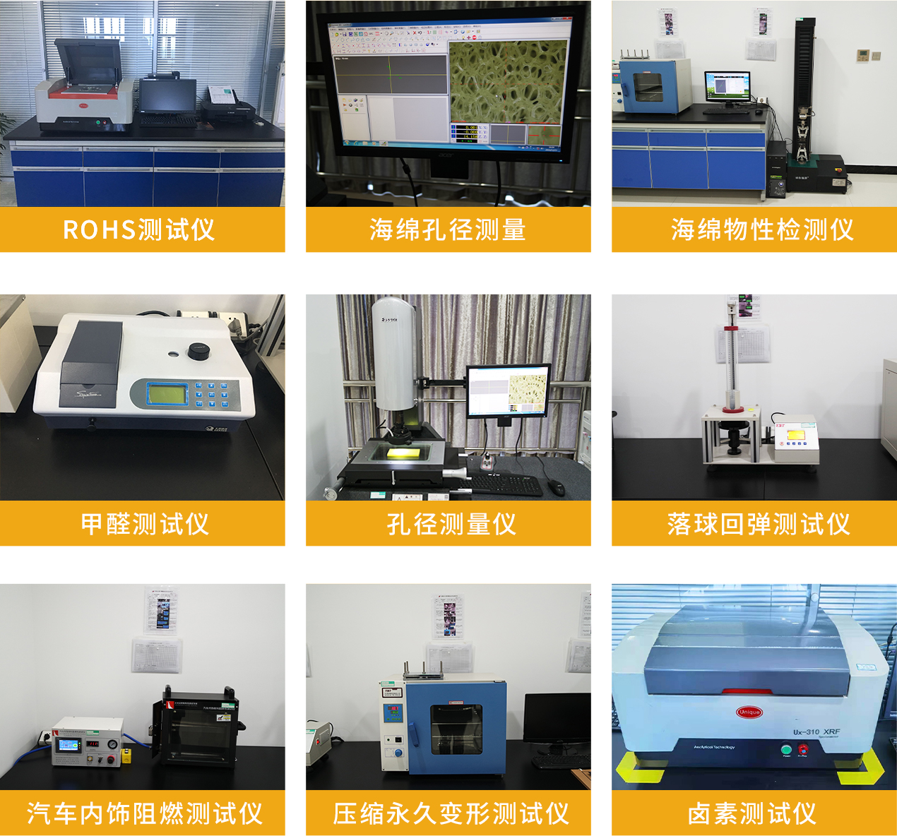 Kangpu sponge inspection and testing process